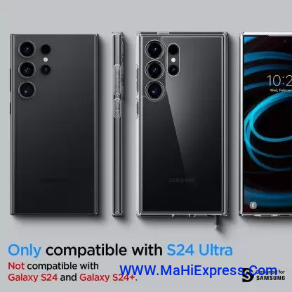 Back Cover for Galaxy S24 Ultra  (Transparent, Flexible, Pack of: 1)