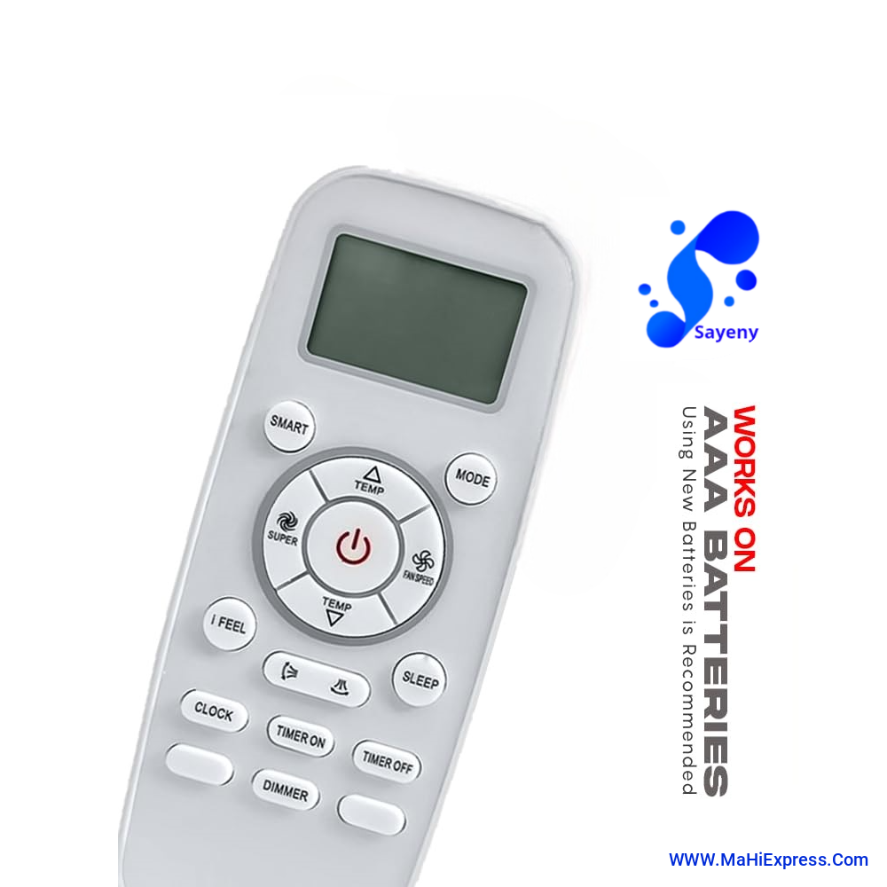 Sayeny Compatible for Blue Star AC Remote Original 197 Model Suitable 1 1.5 2 Ton Split and Window Air Conditioner - Make Sure Existing Remote Control Match Exactly of Each Keys