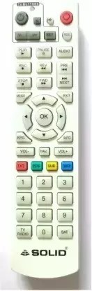 Sayeny Solid New 6363 Remote Compatible with Solid Set Top Box Remote Controller  (White)
