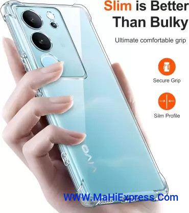 Sayeny Back Cover for Vivo V29 5G, Vivo V29 Pro 5G  (Transparent, Flexible, Silicon, Pack of: 1)