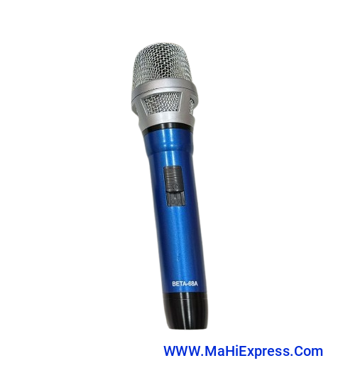 Sayeny Beta 68A Professional Wired Handheld Dynamic Mic Vocal Karaoke Microphone System with 6.5 mm Jack Audio Line