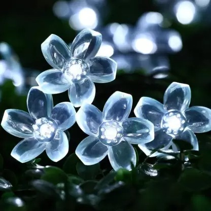 Sayeny Flower Fairy String Lights, 3 Meter 20 LED Christmas Lights for Diwali Home Decoration (White)