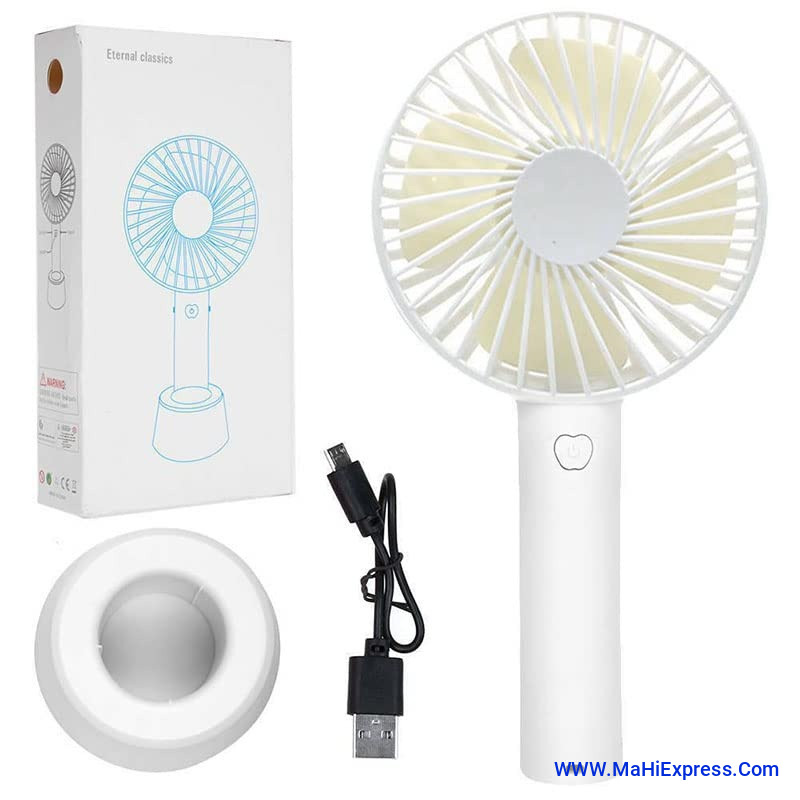 Sayeny Portable Mini Fan - Rechargeable Hand Fan with 3 Adjustable Speeds, 2000mAh Battery, Lightweight Design, Low Noise, and Easy Portability for Indoor and Outdoor Use (Deep Pink)