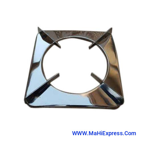 OHG  LPG Gas Stove Stand Parts Rust Proof Square Shaped Stainless Gas Support Stand Stainless Steel Square Pan Support/Steel (Set of 2 Pieces)