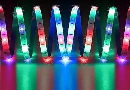Sayeny 4 Meter LED Strip Lights |120 Led RGB Strip Light with Adaptor |Operated with LED Lights for Home Decoration, Bedroom,Diwali Decoration & False Ceiling (Multicolor)