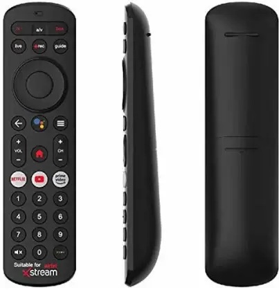 Sayeny Android Non - Voice Assistant Remote Compatible with Airtel Xstream DTH Set Top Box Remote Controller  (Black)