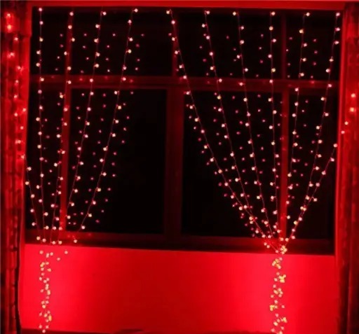 Sayeny 35 Feet Long LED Power Pixel Serial String Light, 360 Degree Light in Bulb | Copper Led Pixel String Light for Home Decoration,Diwali,Christmas (Red) Pack of 1