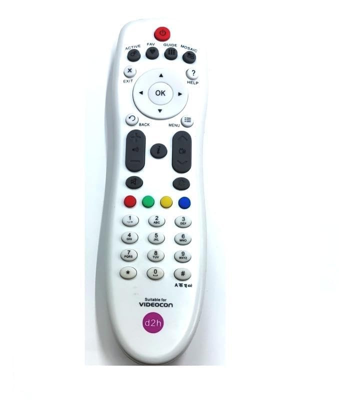 Sayeny Remote+Cover Remote Compatible Videocon D2H Set top Box remoteC-35 New TvR-110 Remote with Cover(NO Voice Command)(Same Remote Only Will Work)(Before Buy Check All Images)