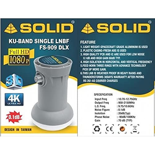 SOLID FS-909DLX Universal Single Ku-Band LNB