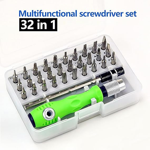 Sayeny 32 in 1 Interchangeable Multipurpose Mini Screwdriver Set Magnetic Slot Wrench Bits Repair Tools Kit Set Combination Screwdriver Set for Home Appliance, Laptop, Mobile, Computer