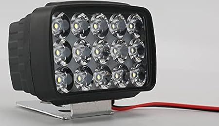 Sayeny Fog Light Assemblies ELT541YGRT Original Imported 12V DC Power Waterproof 15 LED Fog Head Lamp, Bar Light Off-Roading Universal For All Motorcycle, Bikes, Scooty (Pack of 2, Free On/Off Switch,