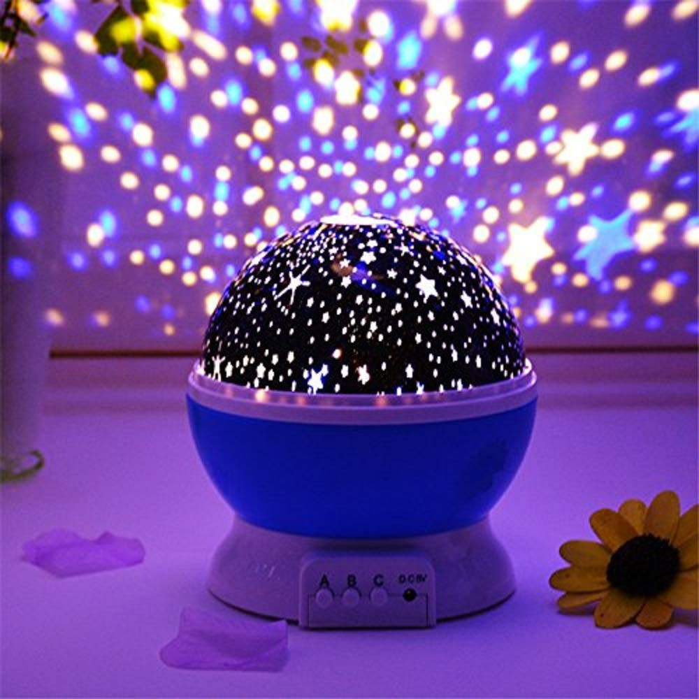 Sayeny Star Master Galaxy Night Projector Lamp Ceiling Led Light 360 Rotating Colorful Lights Starry Space Projection Home Room Decoration Design, Toys Gift for Kids Boy Girl, Plastic, Multicolor