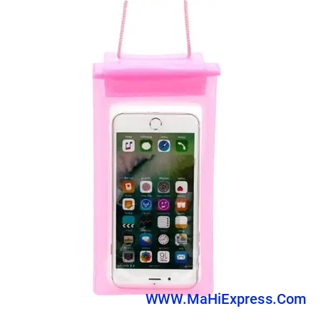 Sayeny Pouch for waterproof pouch cover bag combo, Cell Phone case All Mobile Phones, Swimming Underwater  (Pink, Waterproof, Silicon, Pack of: 1)