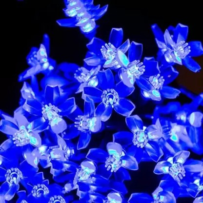 Sayeny Flower Fairy String Lights, 3 Meter 20 LED Christmas Lights for Diwali Home Decoration (Blue)
