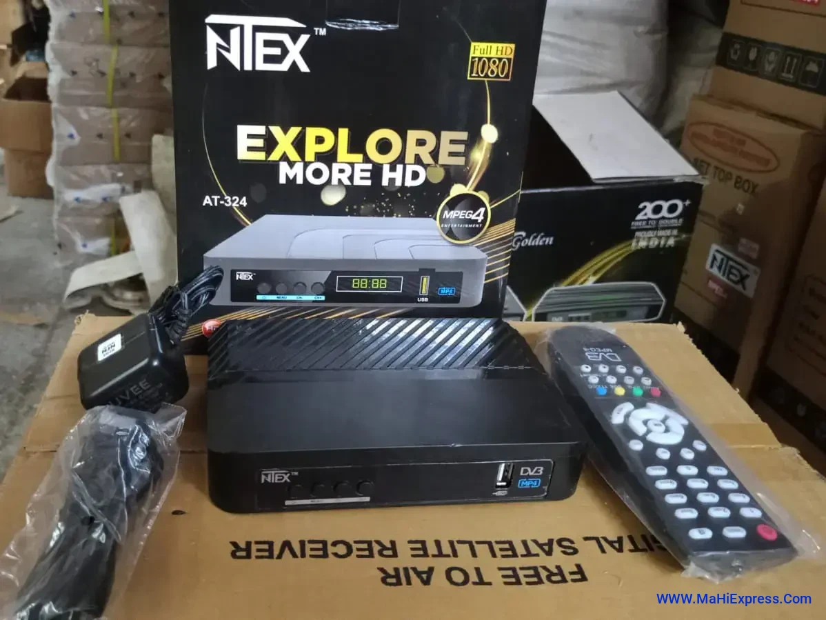 Sayeny Ntex Explore More Hd -AT-334 Gx-6605nk Mpeg-4 DVB-S2 Full WiFi Free to air Set top Box Full HD, 1080