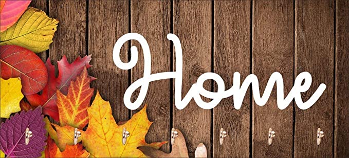 Kana Creation Home Wooden Key Holder (7 Hooks) Wood Key Holder  (7 Hooks, Multicolor)