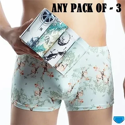 Men Underwear X61 Men's Premium Printed Underwear (pack of 3)