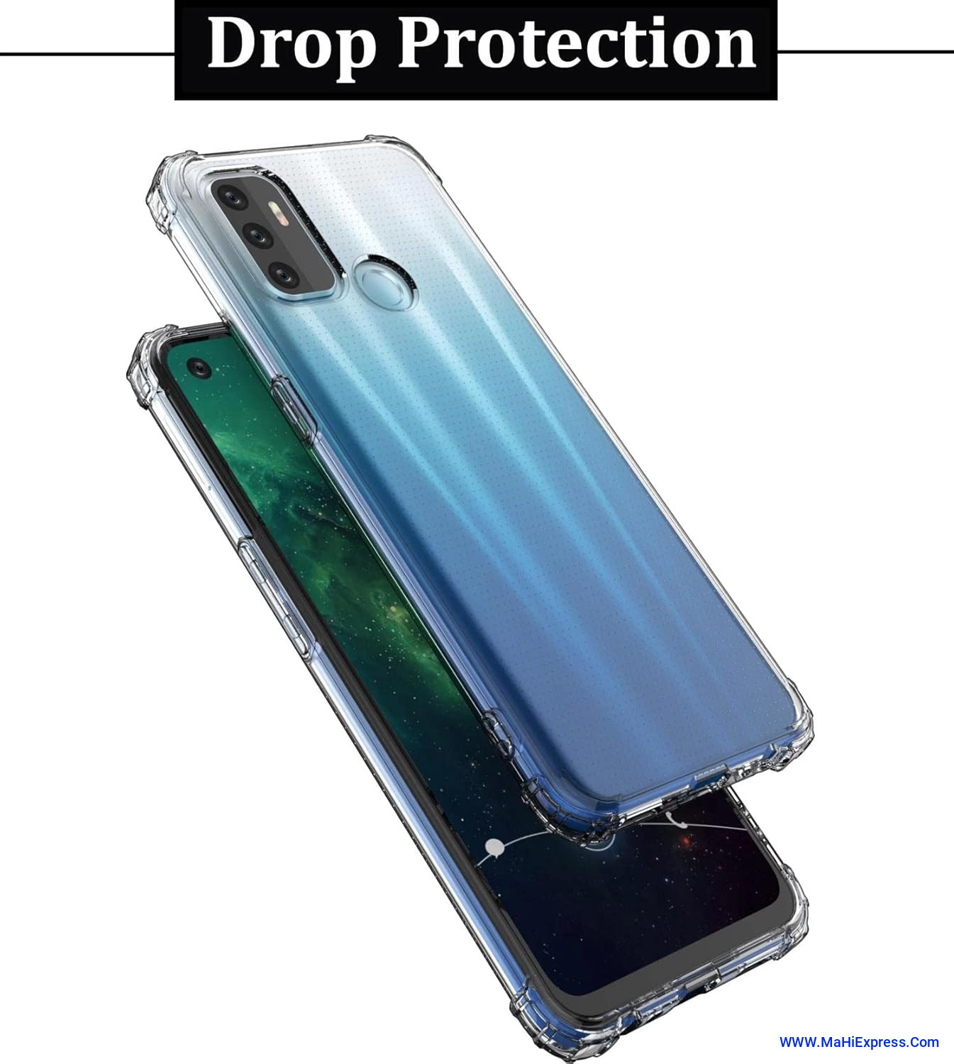 Back Cover for OPPO A53/ Oppo A33/ Oppo A32  (Transparent, Grip Case, Pack of: 1)