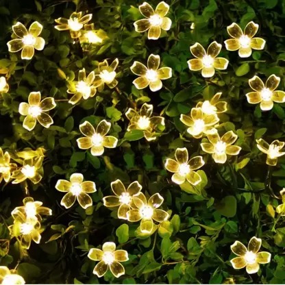 Sayeny Flower Fairy String Lights, 3 Meter 20 LED Christmas Lights for Diwali Home Decoration (Gold)