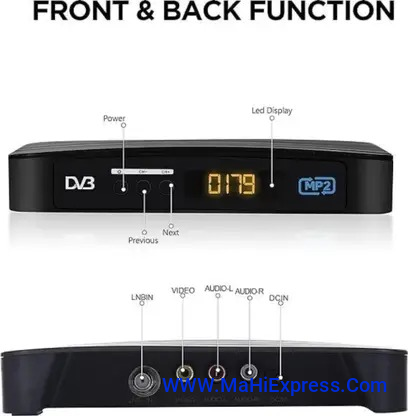 Sayeny MPEG-2 SD DVB-S Digital FTA Set-Top Box GET LIFETIME FREE TV / FM CHANNELS FROM DD FREE DISH ( NO MONTHLY CHARGES ) Media Streaming Device  (Black)