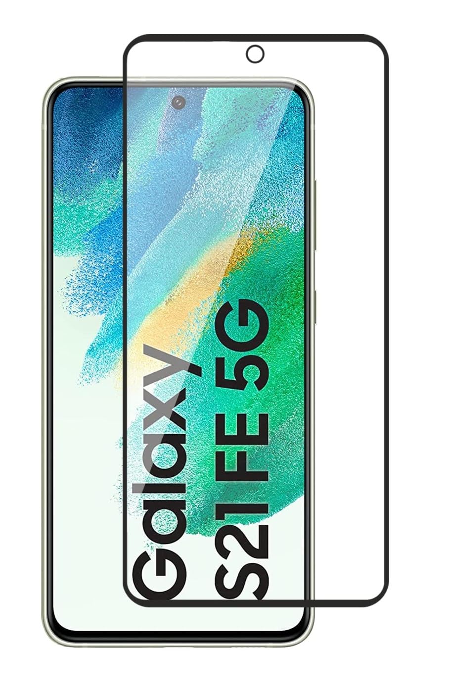 Sayeny 11D Tempered Glass for Poco F2 / Poco F2 Pro / Samsung Galaxy S21 FE (Black) Edge to Edge Full Screen Coverage