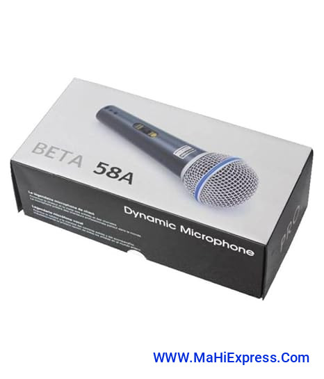 Sayeny Beta 58A Professional Wired Handheld Dynamic Mic Vocal Karaoke Microphone System with 6.5 mm Jack Audio Line
