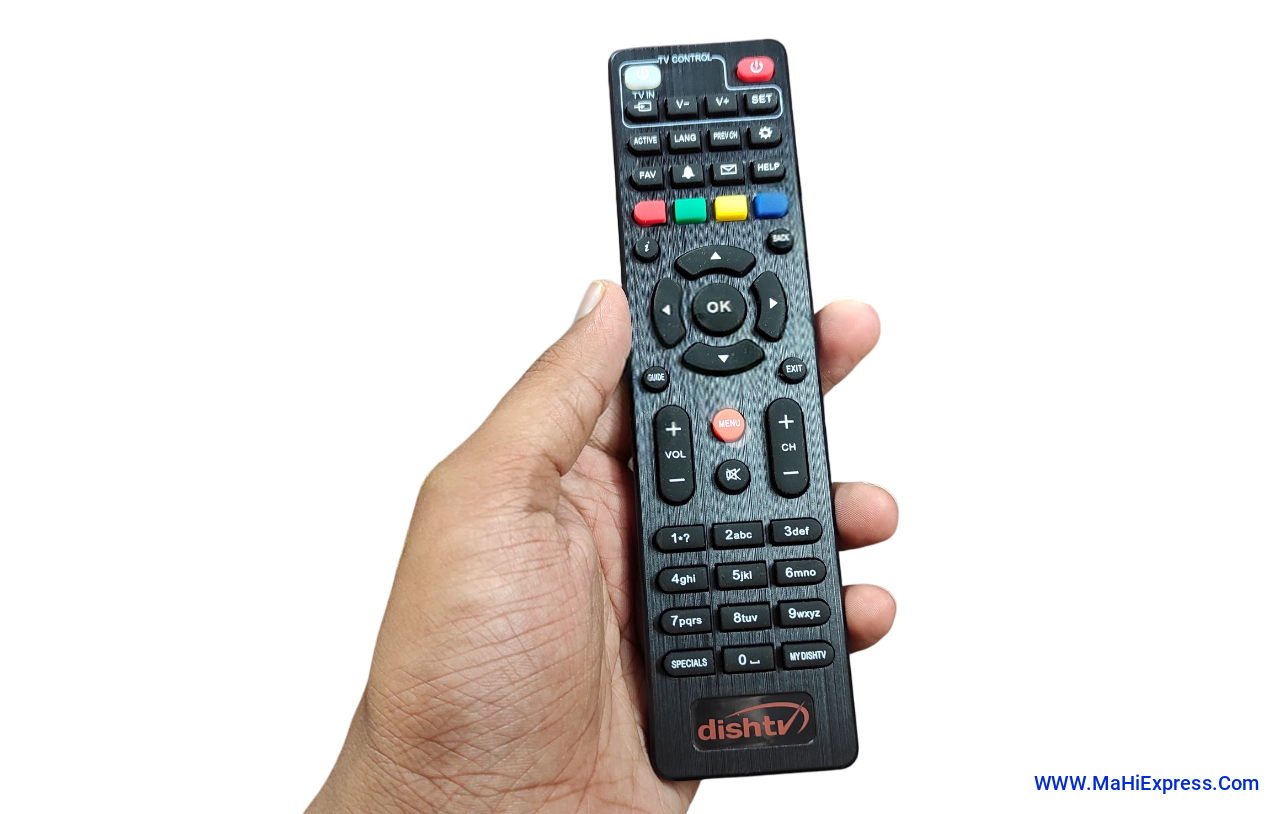 Sayeny Dish Tv New Model No. DT16 Remote Compatible with Dish Tv Zenega-4, Dish Tv Tru HD, Dish Tv HD Plus Set Top Box Remote Controller  (Black)