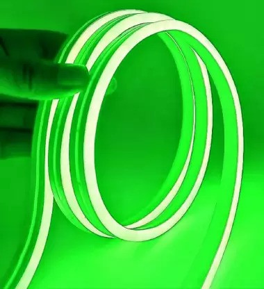 Sayeny 3.3 Feet Neon Lights with 12V Adaptor - Wall Decor Led Strips Lights for Decoration,Cuttable Flexible Decorative Lights for Customized Name |Waterproof Rope Light for Indoor,Outdoor (Green)