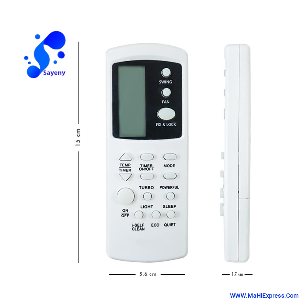 Sayeny Compatible of Blue Star Ac Remote Original Model 31D 433kHz Suitable for 1 1.5 2 Ton Split Air Conditioner 15 Keys Ensure Each Key Match and Genuine Remotes Replicate Exactly