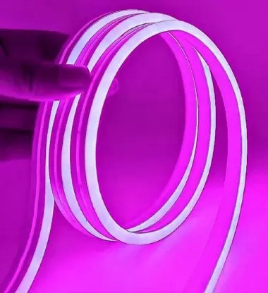 Sayeny 3.3 Feet Neon Lights with 12V Adaptor - Wall Decor Led Strips Lights for Decoration,Cuttable Flexible Decorative Lights for Customized Name |Waterproof Rope Light for Indoor,Outdoor (Purple)