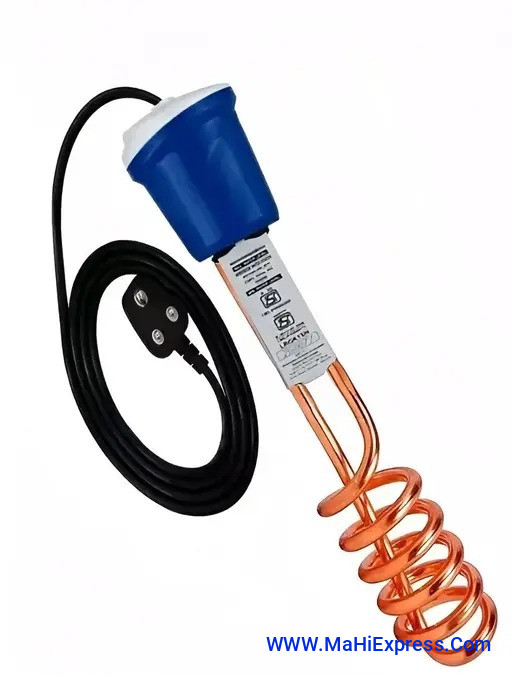 Sayeny Water Heater Rod 1500W Copper Immersion Rod Waterproof Shockproof Heater Immersion Rod Water Heater Durable, Heavy Duty For Home Use Metal Body