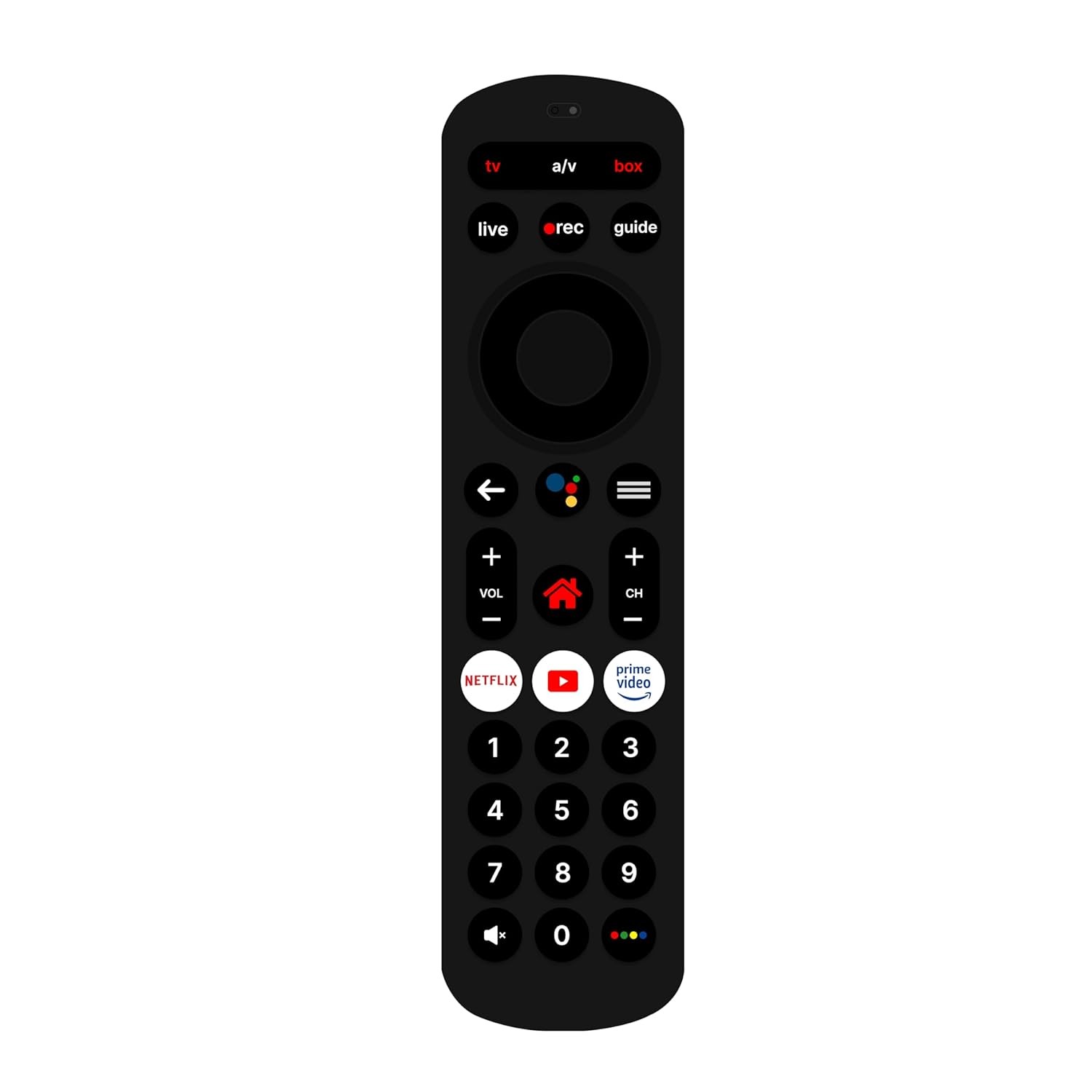 Sayeny Remote Compatible with Airtel Xstream Remote Original Suitable for Fiber Broadband dth HD and SD Smart Android Set Top Box Without Voice Function and Google Assistant Black Digital Tv Setup Box
