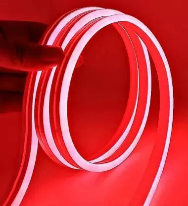 Sayeny 3.3 Feet Neon Lights with 12V Adaptor - Wall Decor Led Strips Lights for Decoration,Cuttable Flexible Decorative Lights for Customized Name |Waterproof Rope Light for Indoor,Outdoor (Red)