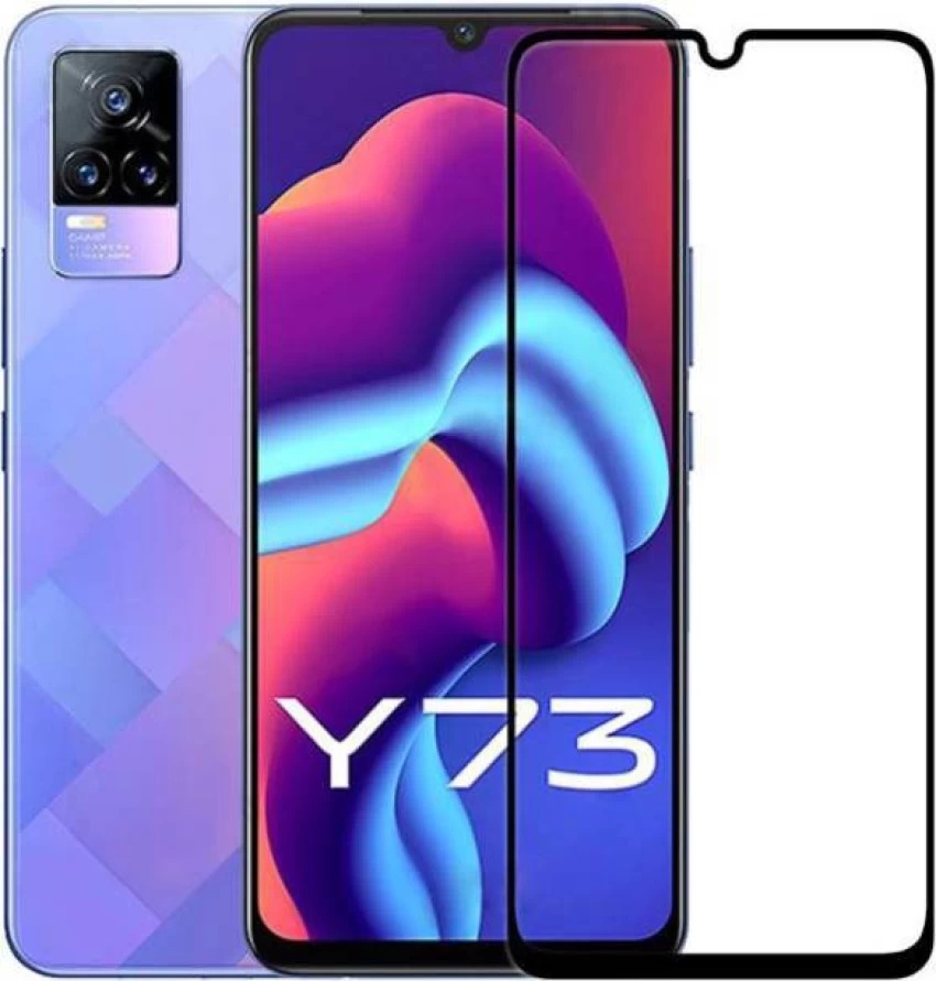 Sayeny 11d Edge to Edge Glued Black Tempered Glass for Vivo V21e/ Vivo V20/ Vivo V20 SE/ Vivo Y73