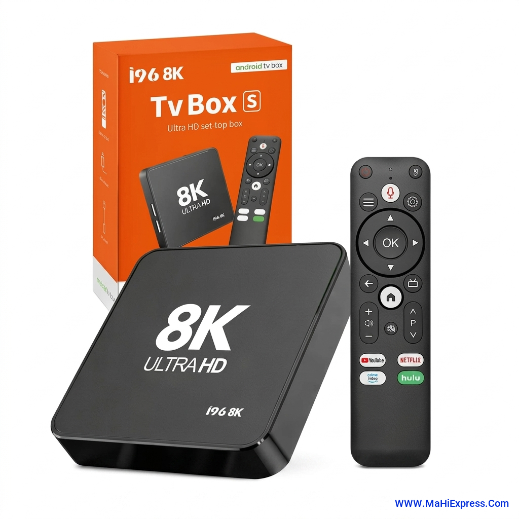 8K Video 4K Android Smart TV Box | Built-in Chromecast | Voice Remote | OTT Apps Support (8/128GB)