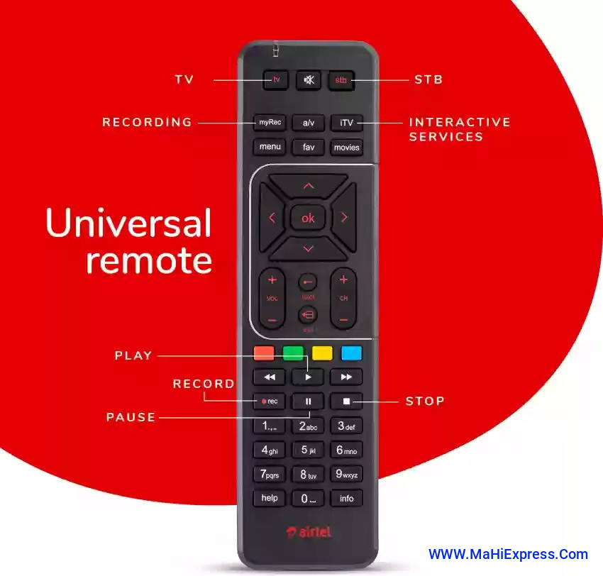 RR Airtel Digital Tv Universal Remote