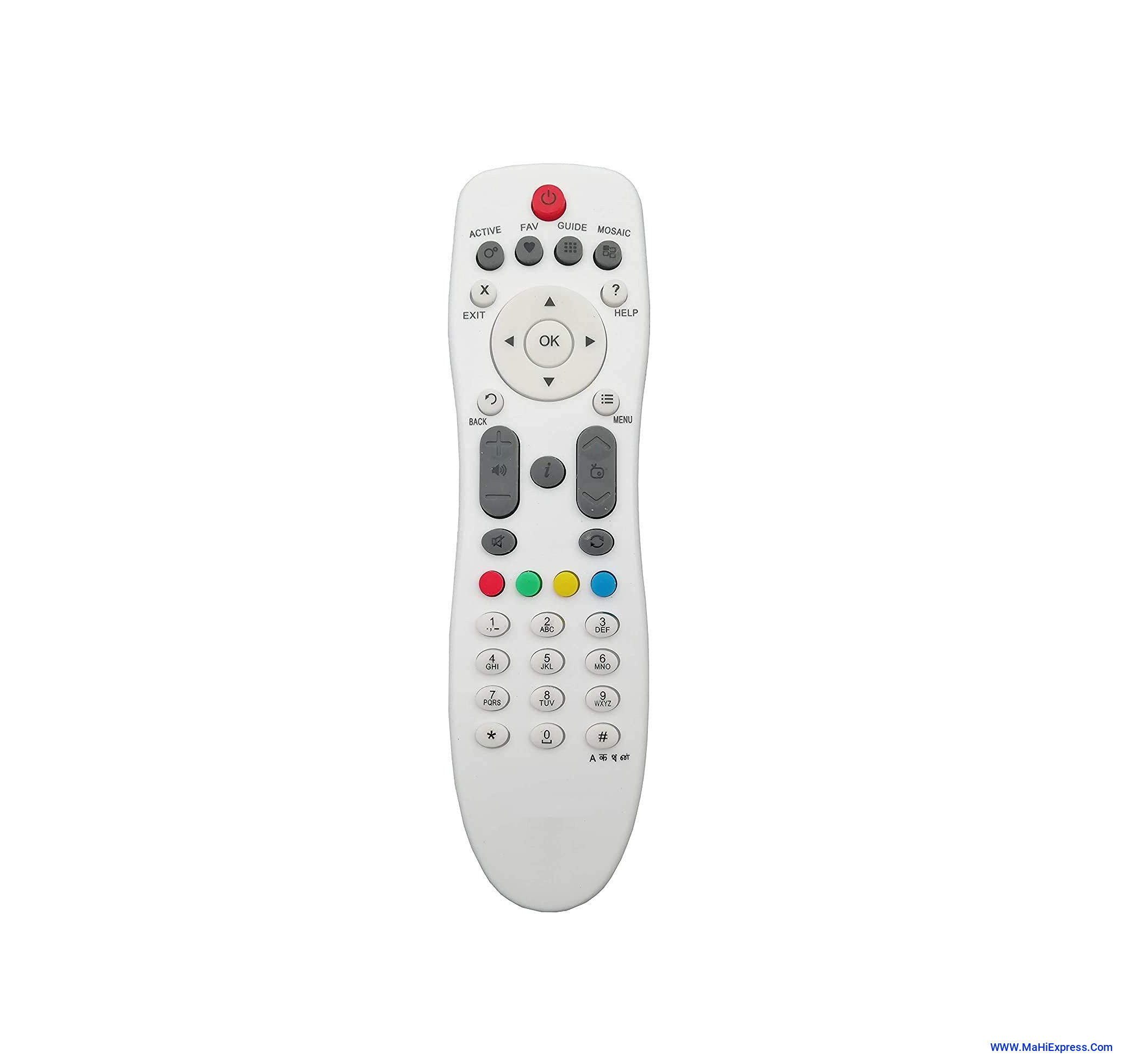 Sayeny Videocon D2H New Dish Remote Compatible with Videocon D2H Dish Remote Remote Controller  (White)