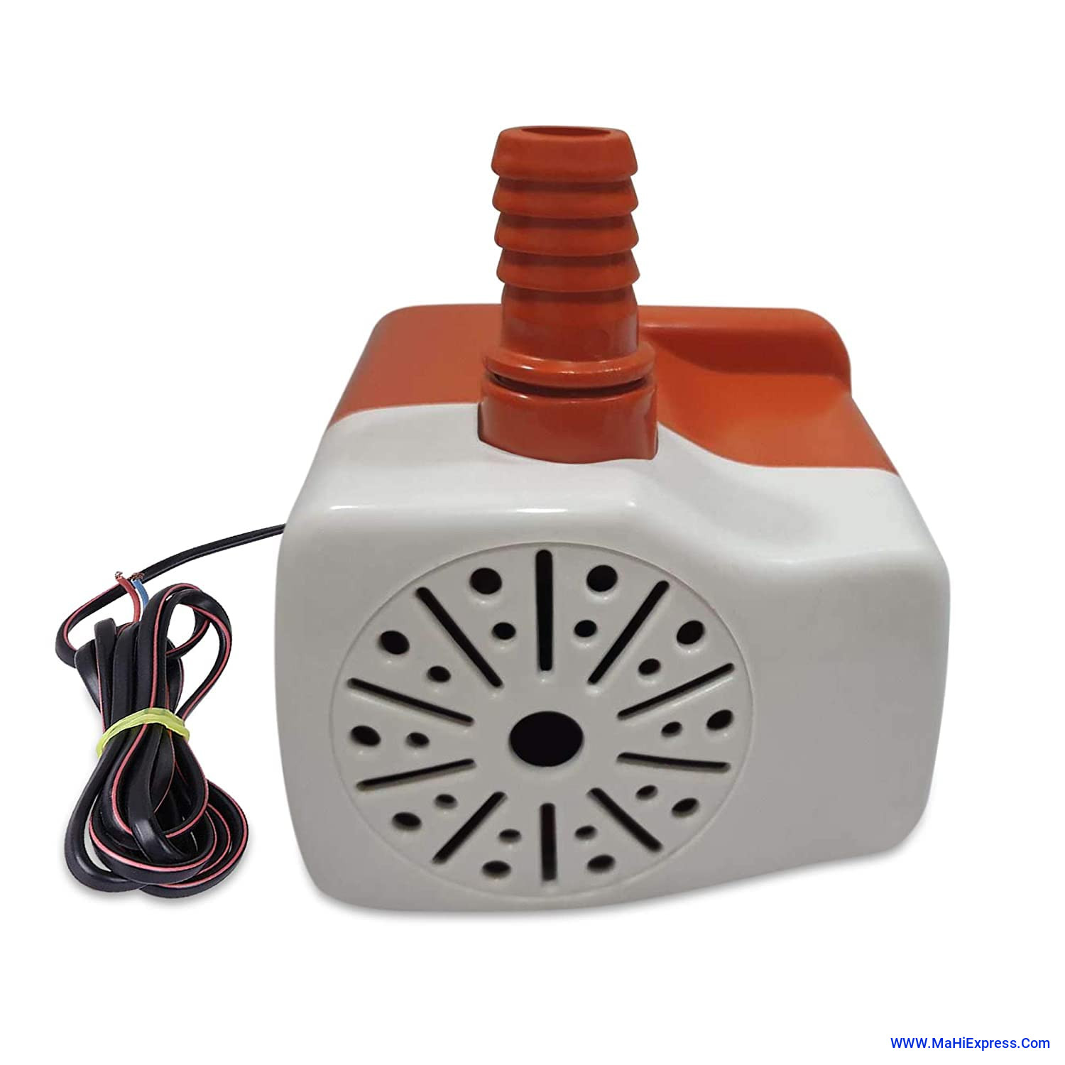 Sayeny 40 Watt Submersible Pump [Ultra Quiet] [2.65 Meter Water Lifting] Water Pump for Desert Air Cooler Pump with 2 Nozzle [1.5 meter Power Cord]- WHITE