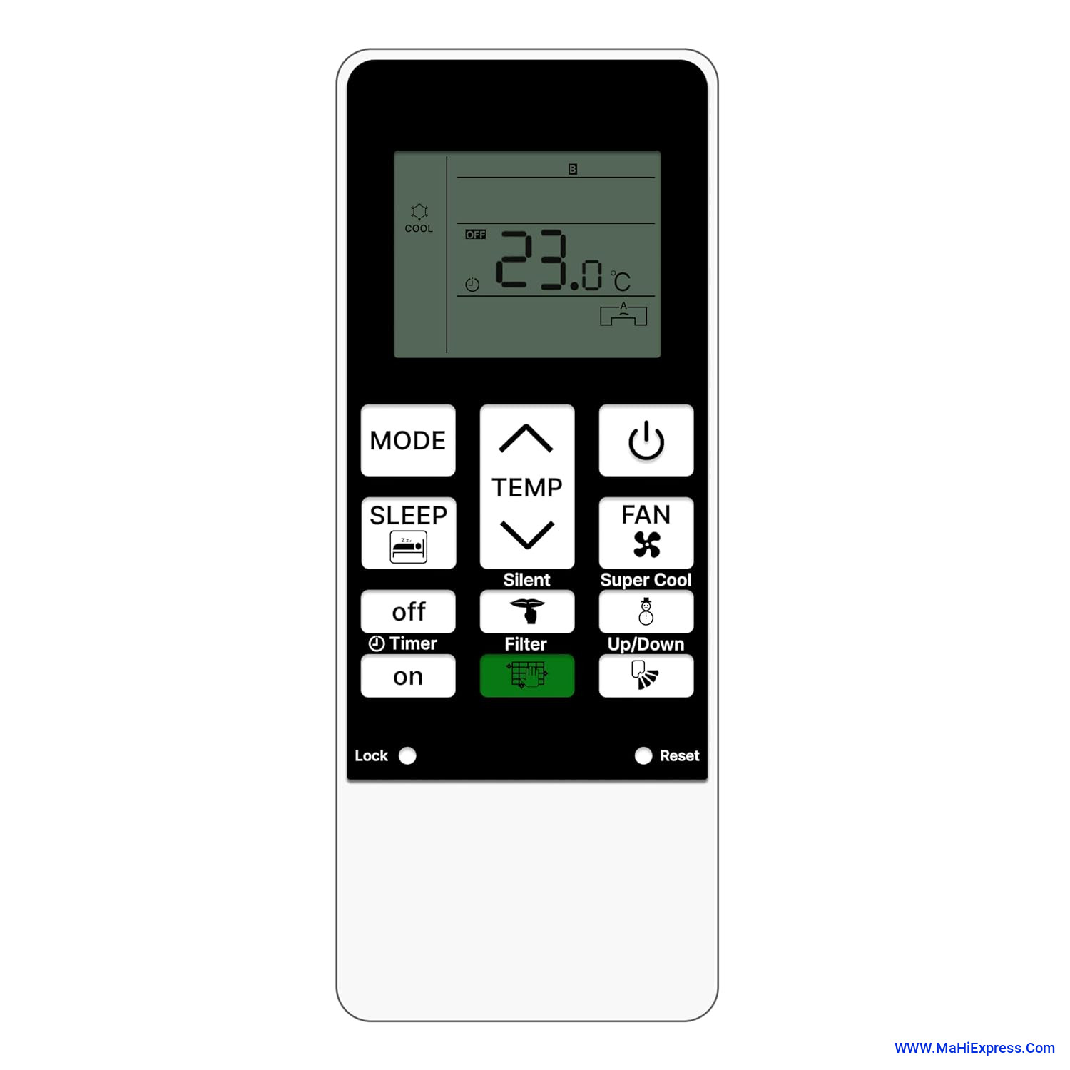 Sayeny AC Remote Control Compatible for Hitachi AC Remote/Hitachi Split ac Remote/Hitachi Window Ac Remote (Hitachi AC-340 - VE-168D)