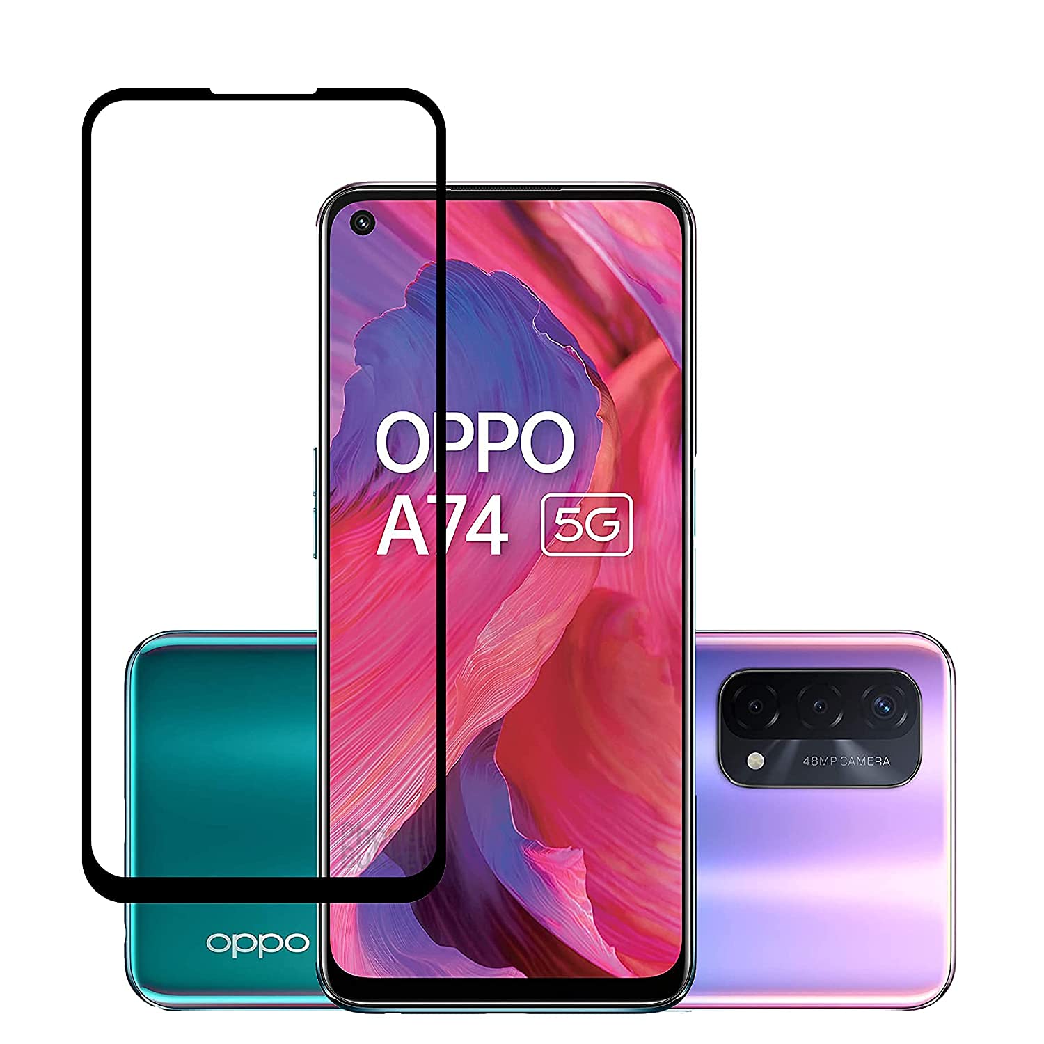 Sayeny 11D Tempered Glass Screen Protector For Realme 6 / Realme 6i / Realme 8 / Realme 8S / Realme 8 Pro 5G / Realme V13 / Oppo A52 / Oppo A52S / Oppo A54 4G / Oppo A72 / Oppo A74 5G / Oppo A92 / Opp