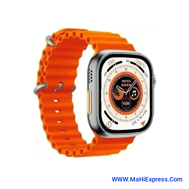 T800 Ultra Smart Watch with Beautiful Strap, Bluetooth Calling Smart Watch, 1.99" Touch Display with Fitness & Outdoor, Health & Medical Tracker, 8 Unique UI Interactions (Orange)