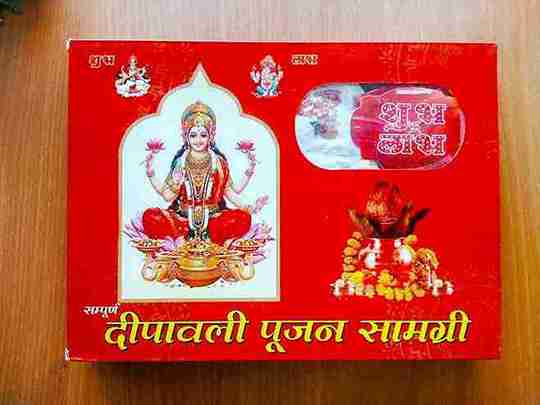Diwali Puja Kit | Laxmi-Ganesh Pooja Kit With Poster | Dipawali Pujan Samagri for Home and Office Diwali Puja (Whole Kit) | 31+ Items In Pack