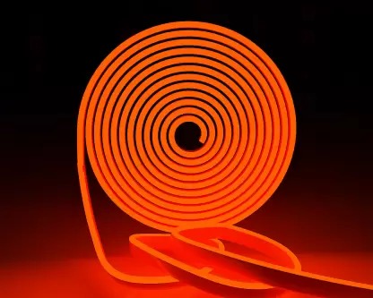 Sayeny 16.4 Feet Neon Lights with 12V Adaptor - Wall Decor Led Strips Lights for Decoration,Cuttable Flexible Decorative Lights for Customized Name |Waterproof Rope Light for Indoor,Outdoor(Orange)