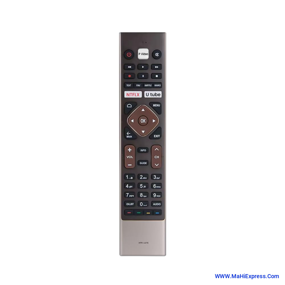 Sayeny Smart Compatible with Haier Tv Remote Original HTR-U27E Model RM-L 1656 Suitable for Smart Android 4K LED Television Without Voice Command Feature or Google Assistant